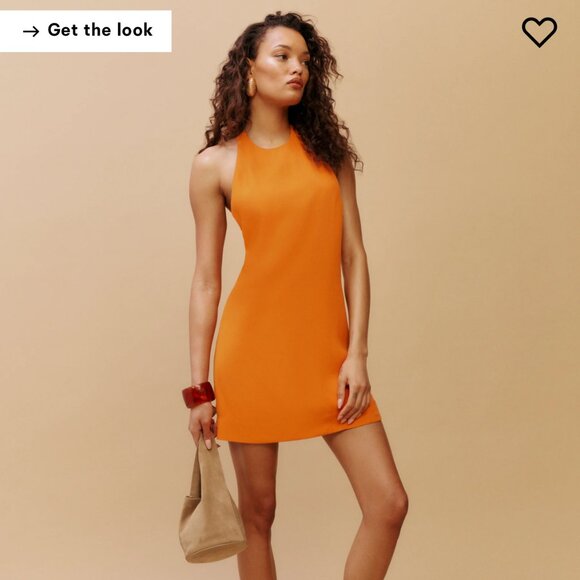 Reformation Avielle Mini Dress (brand new) in Nectarine - Picture 1 of 5